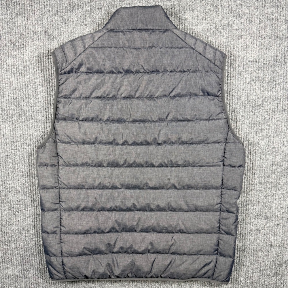 UNTUCKit Mens Gray Quilted Puffer Vest Full Zip Lightweight Size Large L - Picture 7 of 11